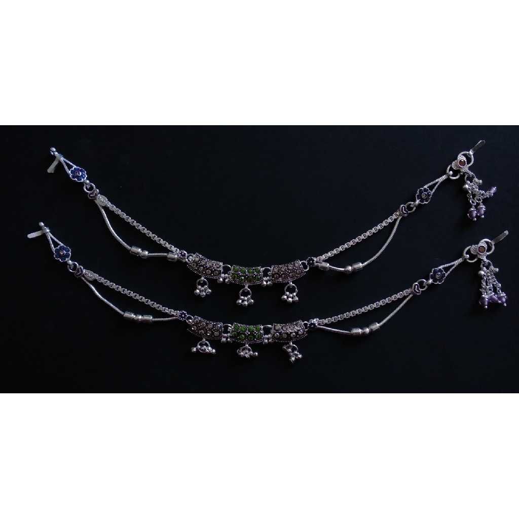 Silver Designer Indian Oxidised Payal