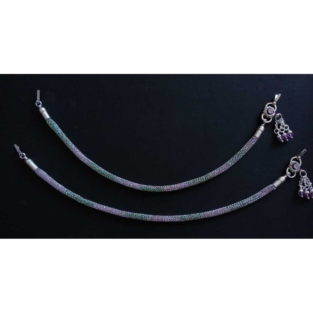 Silver Indian Modern Attractive Anklets