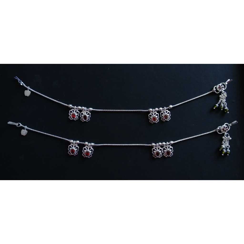 Designer Silver Indian Oxidised Payal