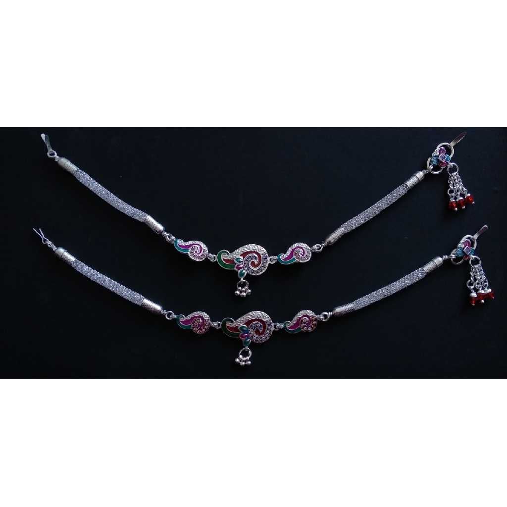 Silver Indian Designer Oxidised Payal