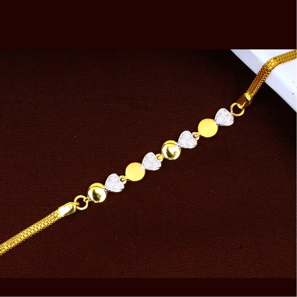 18k Gold Plain Design Ladies Bracelet