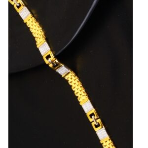 gold casual diamond Gents bracelet 30
