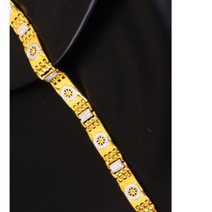 gold trendy bold diamond Gents bracelet 28