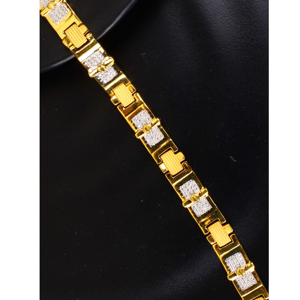18k Gold Modern Mens Bracelet