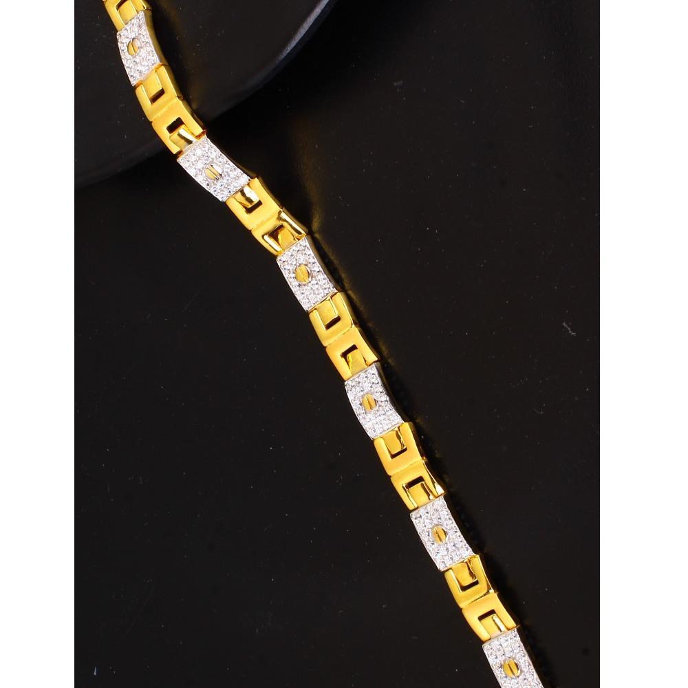 18k Gold Fancy Mens Bracelet