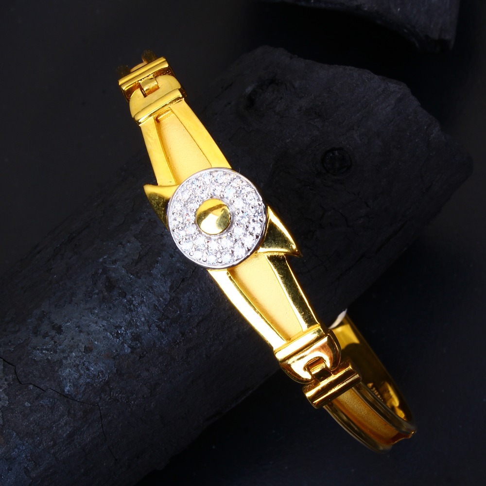 gold round cZ diamond Bracelet 17