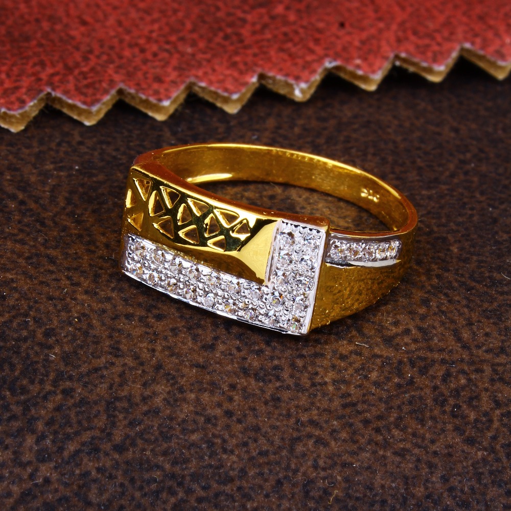 22k gold fancy Diamond ring for Men's