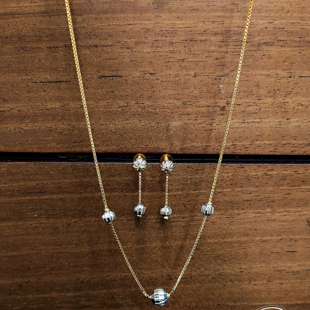 22KT Gold Beads Dokiya Set PO-N07