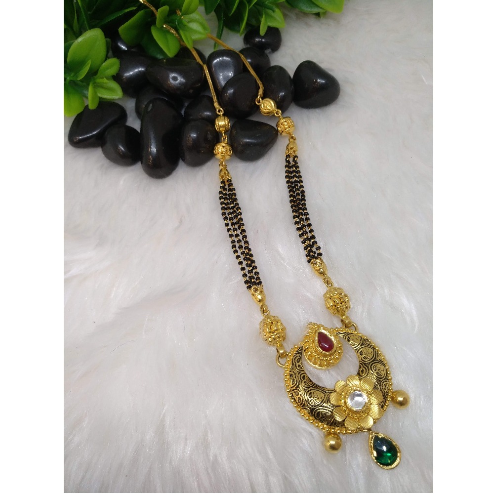 22Kt Gold Antique Mangalsutra Dokia PO-N013