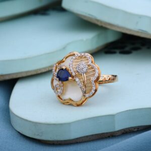 18KT Rose Gold Hallmark Delicate Ladies Ring RLR982