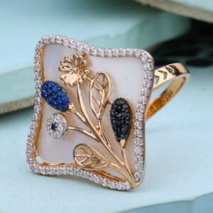 18KT Rose Gold Hallmark Classic Ladies Ring RLR981