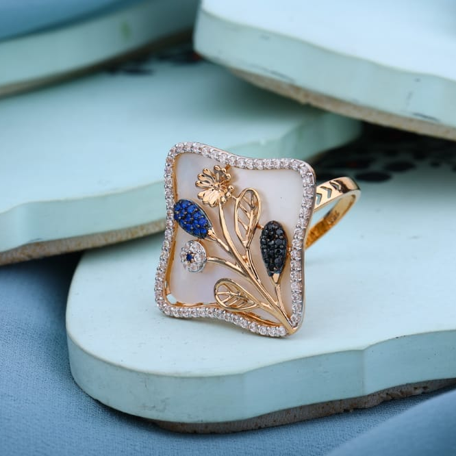18KT Rose Gold Hallmark Classic Ladies Ring RLR981