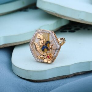 18KT Rose Gold Gorgeous Ladies Ring RLR978