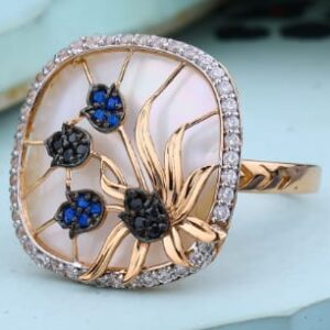 18KT Rose Gold Fancy Ladies Ring RLR977