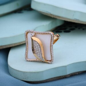 18KT Rose Gold Classic Ladies Ring RLR973