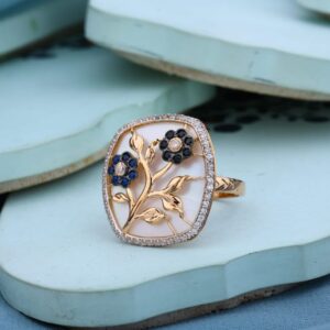 18KT Rose Gold Ladies Ring RLR972
