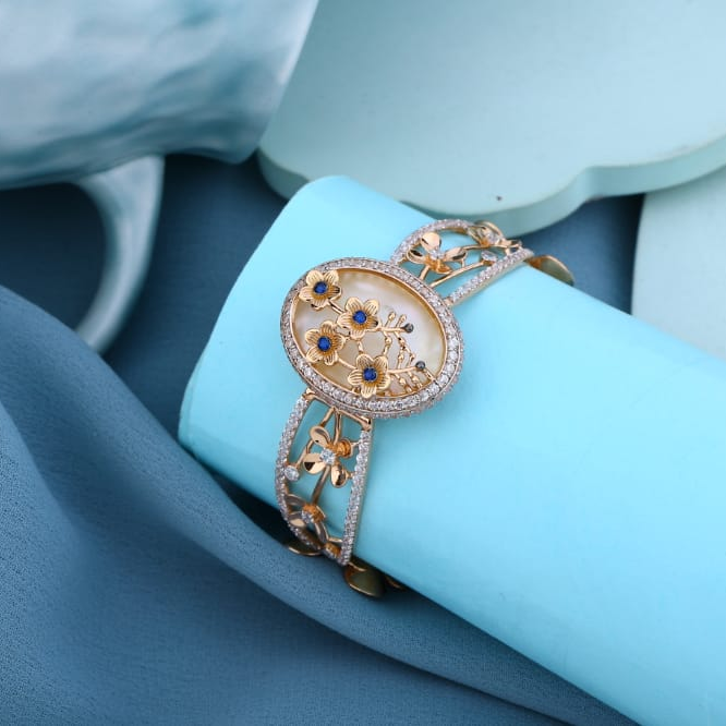 750 Rose Gold Hallmark Gorgeous Ladies Kada RLKB448