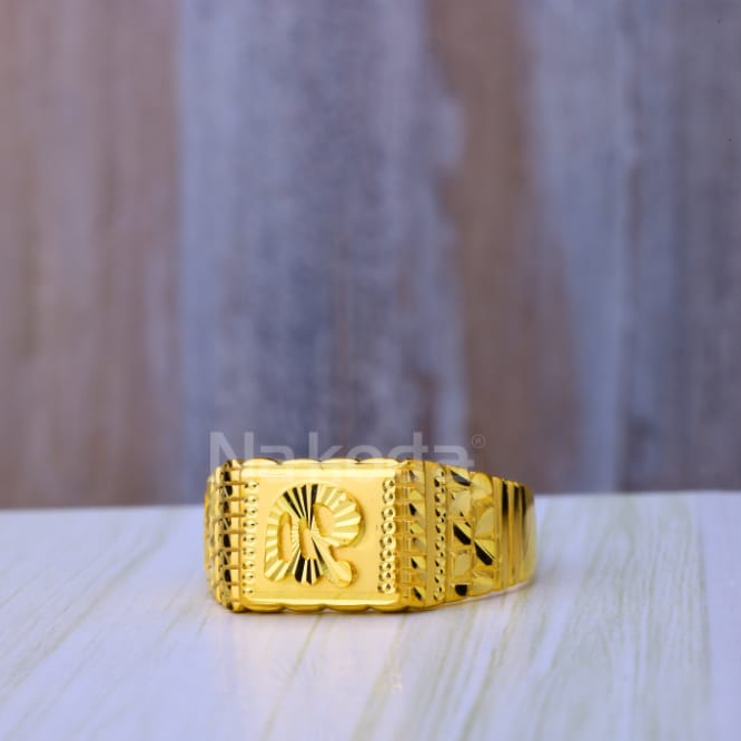 916 Gold Mens Plain Ring MPR268