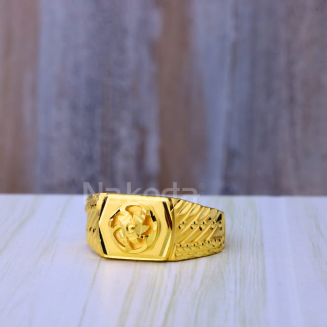22KT Gold CZ Hallmark Exclusive Mens Plain Ring MPR264