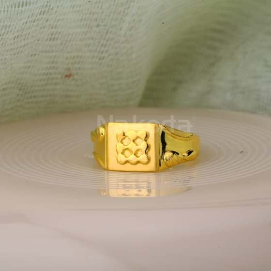 22KT Gold Hallmark Classic Mens Plain Ring MPR203