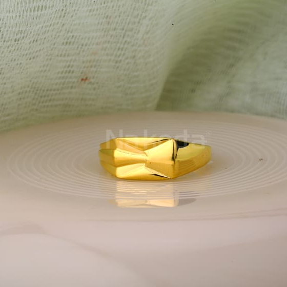 22KT Gold Hallmark Mens Plain Ring MPR202