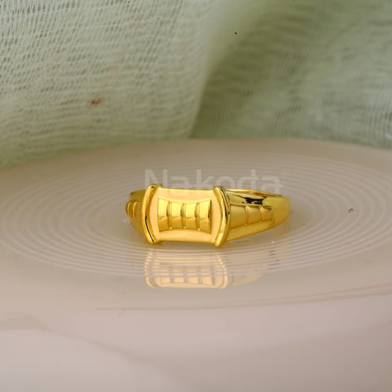 916 Gold CZ Hallmark Mens Exclusive Plain Ring MPR189