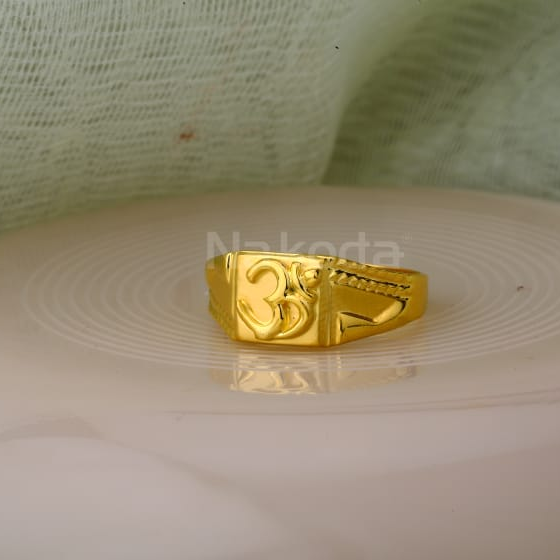 916 Gold Hallmark Mens Fancy Plain Ring MPR174