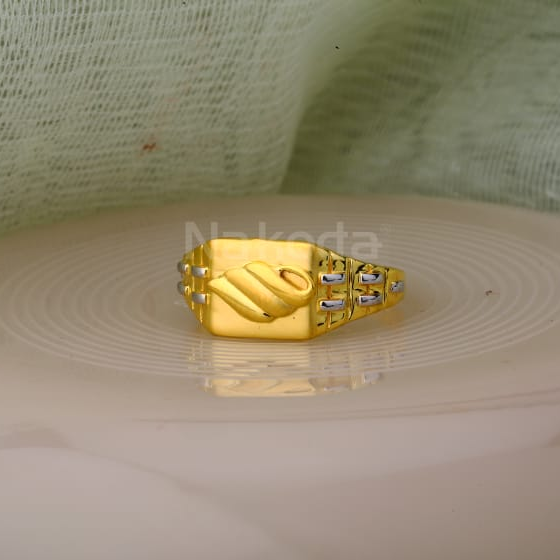 916 Gold Hallmark Mens Delicate Plain Ring MPR171