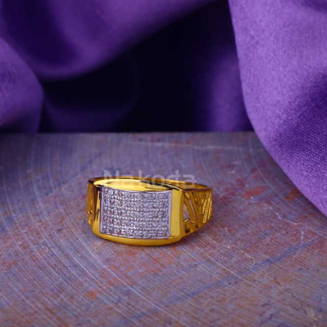 22KT Gold Mens Classic Ring MR981