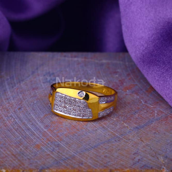 22KT Gold Mens Classic Ring MR974