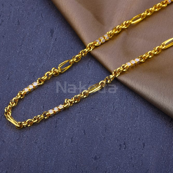 22KT Mens Gold Fancy Chain MCH879