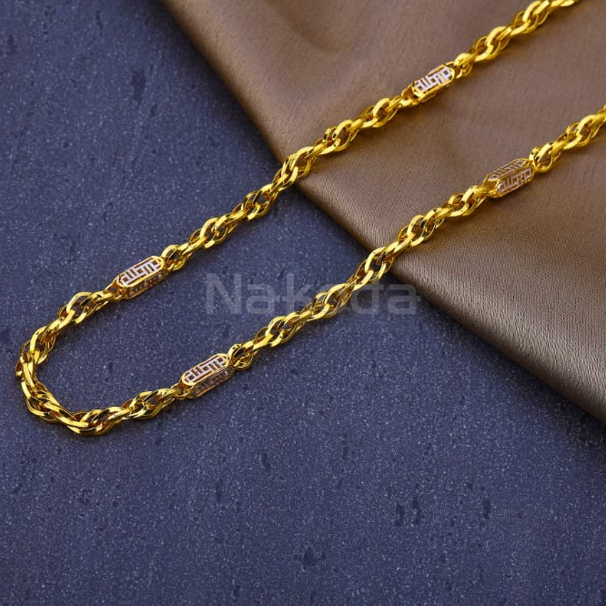 22KT Mens Gold Fancy Chain MCH877