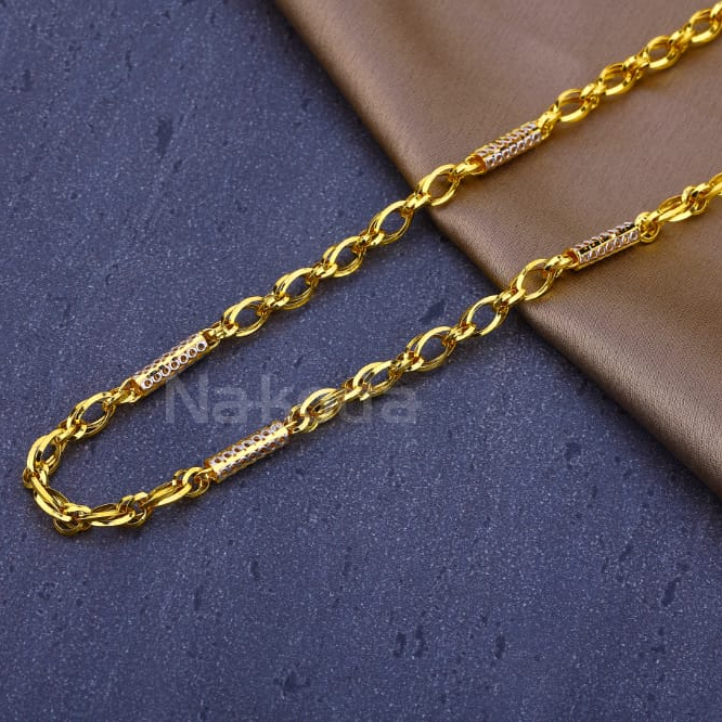 916 Mens Gold CZ Classic Chain MCH857
