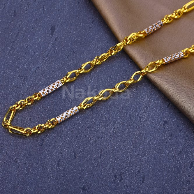 916 Mens Gold Hallmark Fancy Chain MCH853