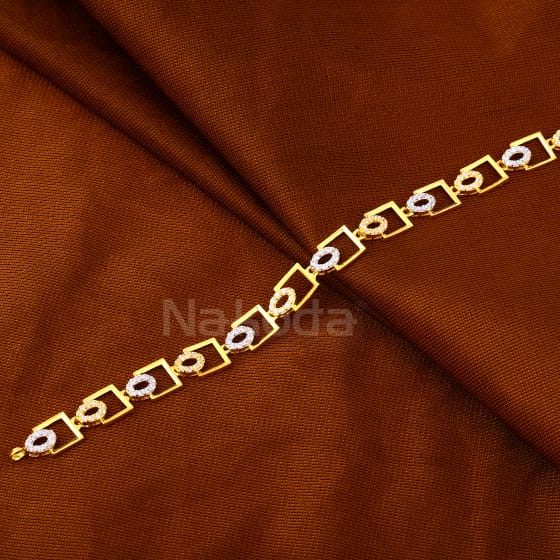 916 Gold CZ Ladies Stylish Bracelet LB606