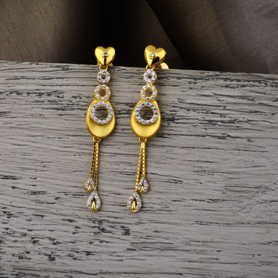 22KT Gold Hallmark Ladies Delicate Jummar Earrings LJE533