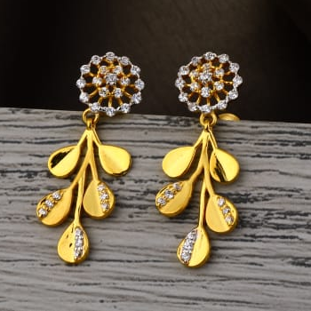 916 Gold Hallmark Ladies Delicate Jummar Earrings LJE499