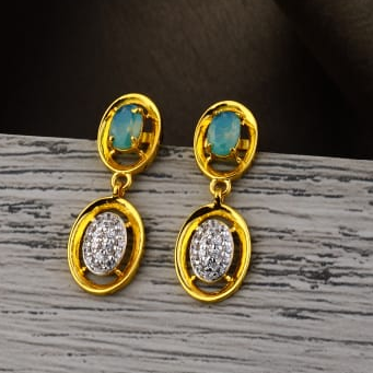 916 Gold Hallmark Ladies Classic Jummar Earrings LJE497