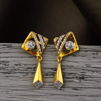 916 Gold Ladies Jummar Earrings LJE487