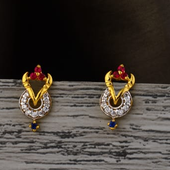 22KT Gold Hallmark Delicate Ladies Tops Earring LTE365