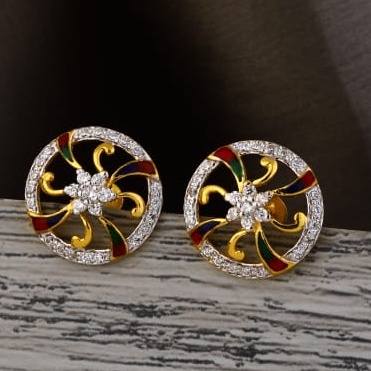 916 Gold Ladies Delicate Tops Earring LTE326