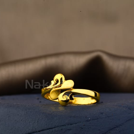 22KT Gold Hallmark Exclusive Ladies Plain Ring LPR611