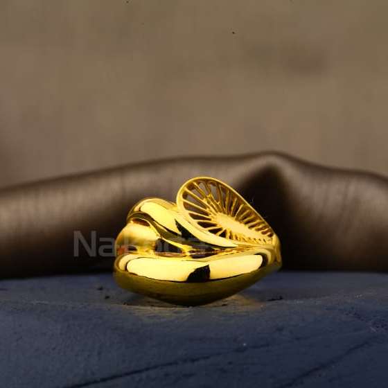 22KT Gold Hallmark Classic Ladies Plain Ring LPR608