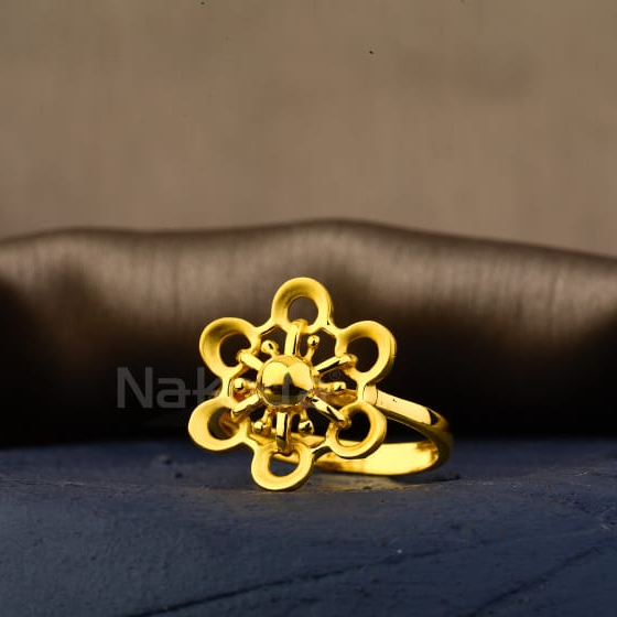 22KT Gold Classic Ladies Plain Ring LPR597