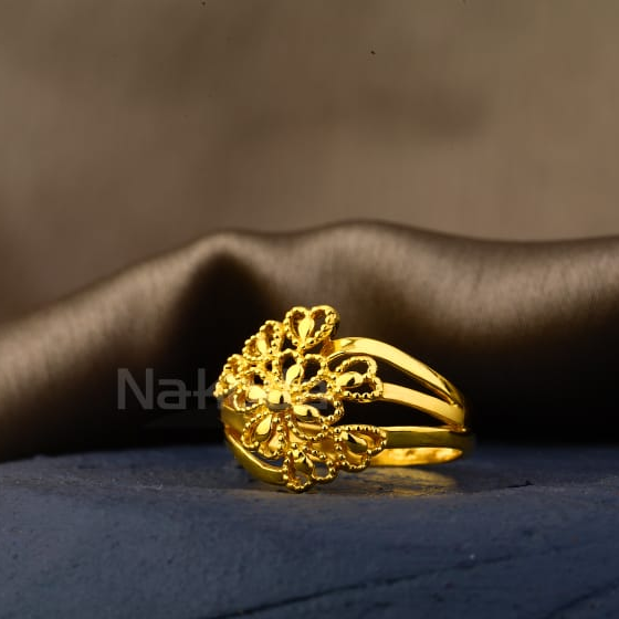 916 Gold Hallmark Exclusive Ladies Plain Ring LPR575