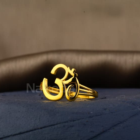 22KT Gold CZ Classic Ladies Plain Ring LPR540
