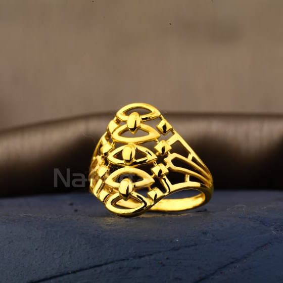 22KT Gold Hallmark Delicate Ladies Plain Ring LPR535