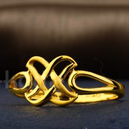 22KT Gold Classic Ladies Plain Ring LPR523 - Image 2