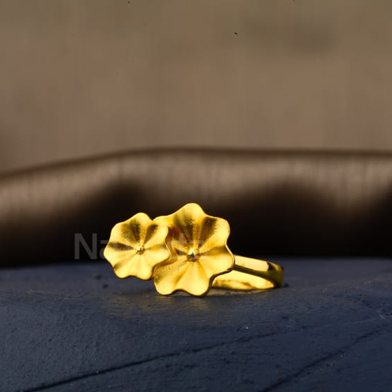916 Gold CZ Ladies Fancy Plain Ring LPR521