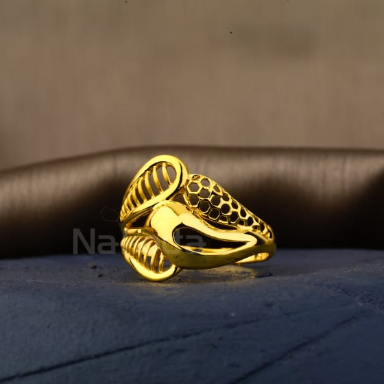 916 Gold Hallmark Exclusive Ladies Plain Ring LPR510